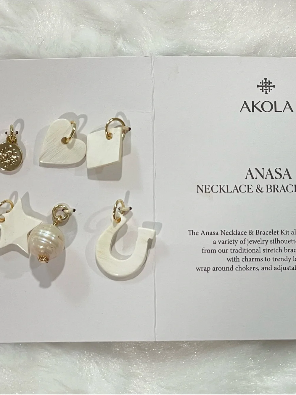 Akola Anasa Kids Necklace & Bracelet Bead Kit -